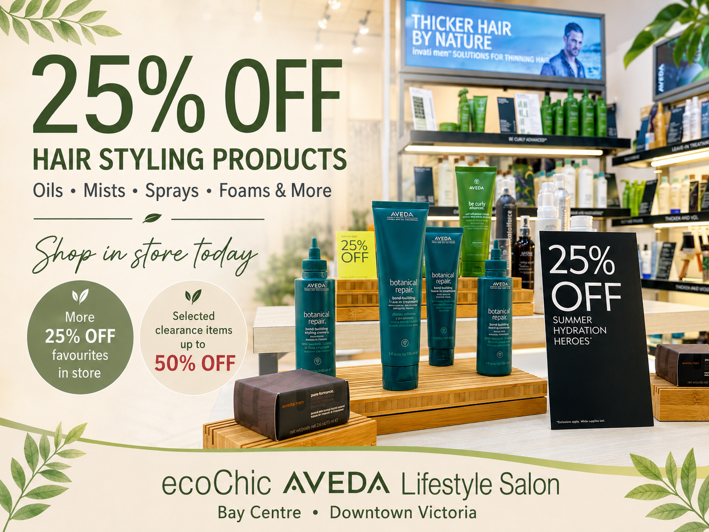 Aveda Styling Products: 25% Off in Victoria BC