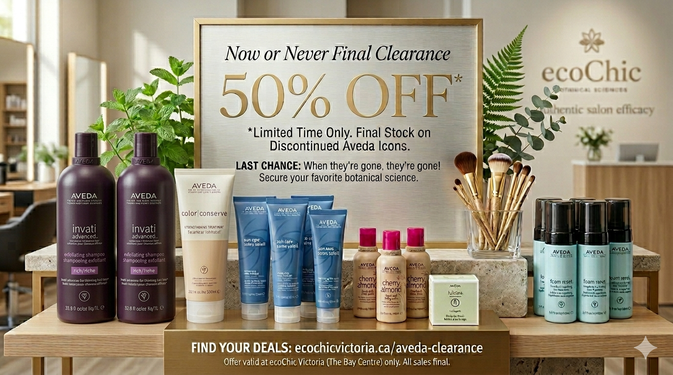 Aveda Clearance Sale: Save 50% in Victoria BC